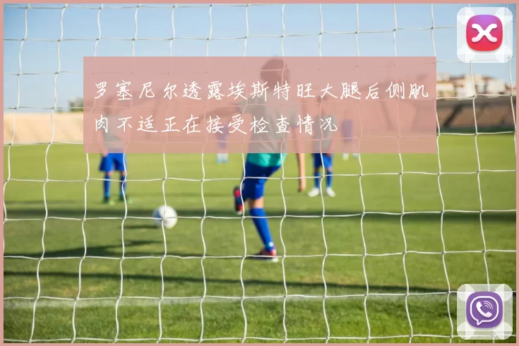 罗塞尼尔透露埃斯特旺大腿后侧肌肉不适正在接受检查情况